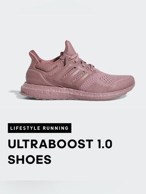 Adidas Ultraboost Running Shoes Mauve Pink Athletic Sneakers Women 7.5